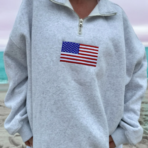 Gray Zipper Sweatshirt